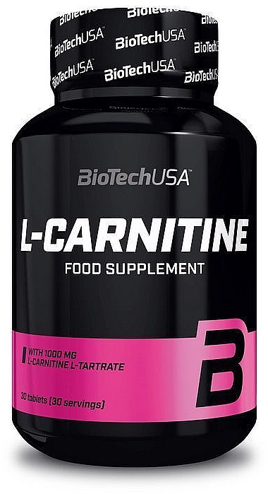 L-карнитин в таблетированной форме, 1000мг - BiotechUSA L-Carnitine — фото N1