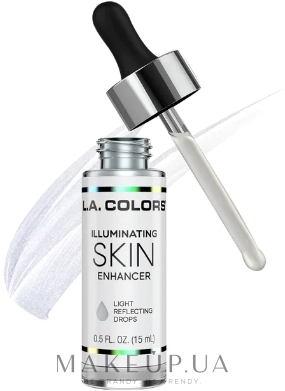 Світловідбивні краплі для обличчя - L.A. Colors Illuminating Skin Enhancer Light Reflecting Drops — фото CID241 - Opalescent