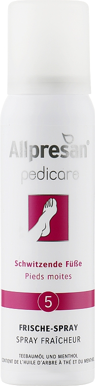 Освіжаючий спрей-дезодорант для стоп - Allpresan Foot Special 5 Frische-Spray