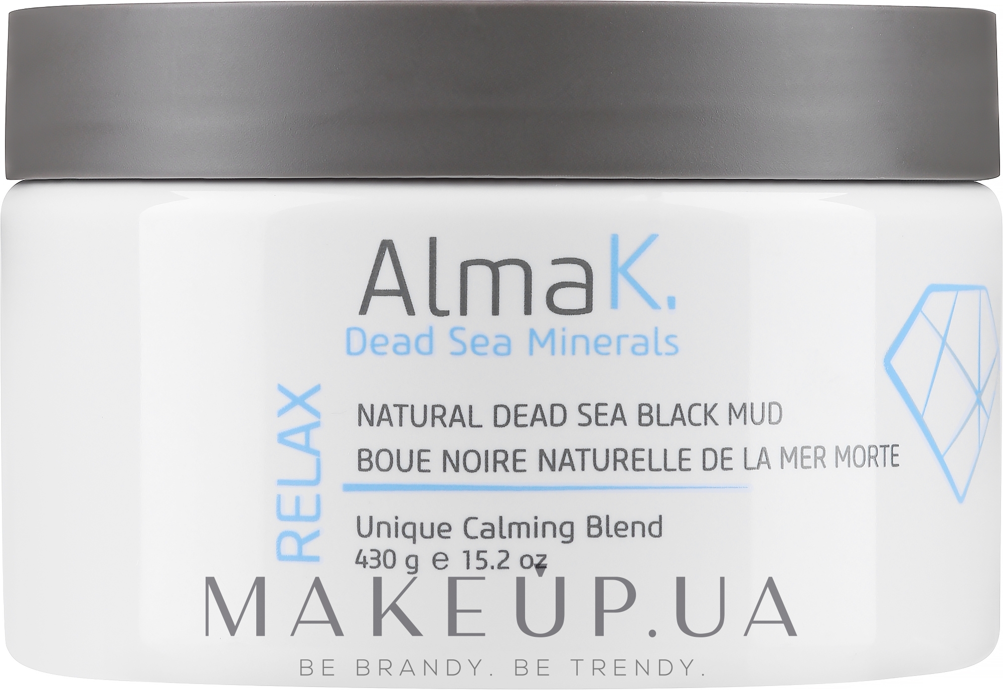 Естественная чёрная грязь Мертвого моря - Alma K. Natural Black Mud — фото 430g