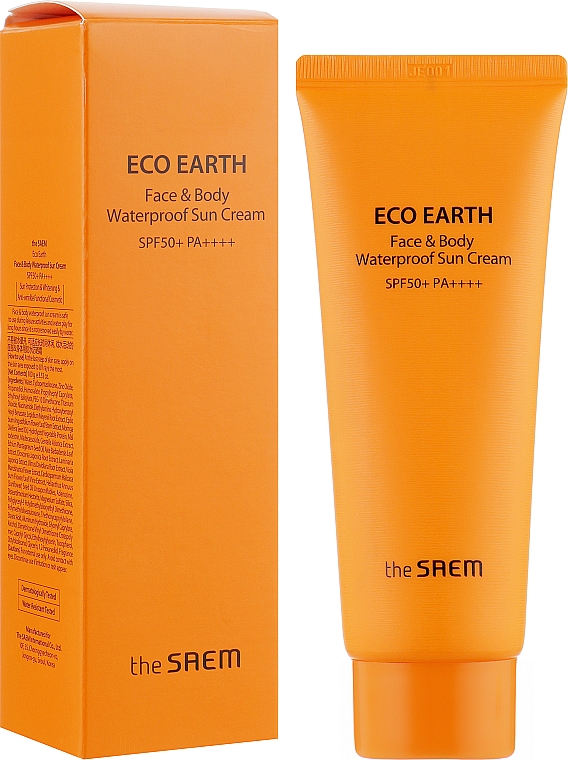 Крем солнцезащитный для лица и тела - The Saem Eco Earth Power Face & Body Waterproof Sun Block — фото N2