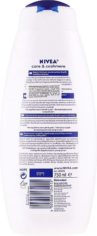 Гель для душу - NIVEA Cashmere&Cotton Seed Oil Shower Gel — фото N4