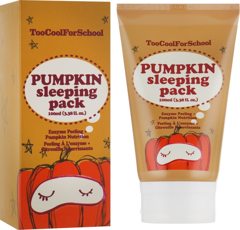 Нічна маска з екстрактом гарбуза - Too Cool For School Pumpkin Sleeping Pack — фото N3