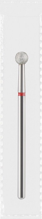 Фреза алмазна червона "Куля", діаметр 4,0 мм - Divia DF001-40-R