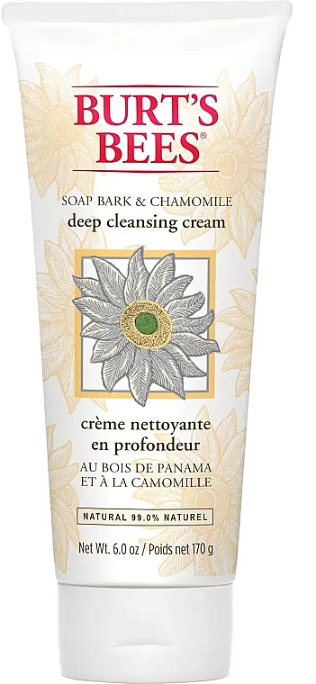 Крем-мыло для лица очищающее - Burt's Bees Soap Bark & Chamomile Deep Cleansing Cream — фото N1