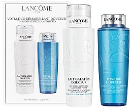 Парфумерія, косметика Набір - Lancome Duo Douceur Cleanser (ton/400ml + milk/400ml)