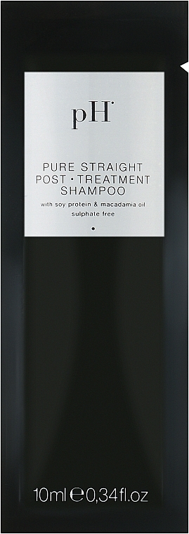 Безсульфатний шампунь для гладкості випрямленого волосся - pH Laboratories Pure Straight Post Treatment Shampoo (пробник) — фото N1