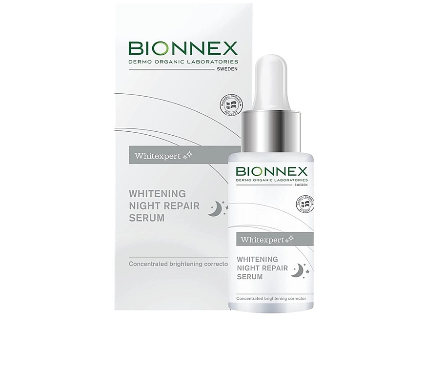 Нічна сироватка для обличчя - Bionnex Whitexpert Whitening Concentrated Serum — фото N1