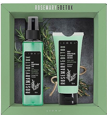 Набор - Liora Rosemary & Detox (h/scrab/150ml + tonic/150ml) — фото N1