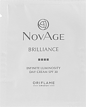 Парфумерія, косметика Денний крем проти пігментації SPF 30 - Oriflame NovAge Brilliance Infinite Luminosity Day Cream (пробник)