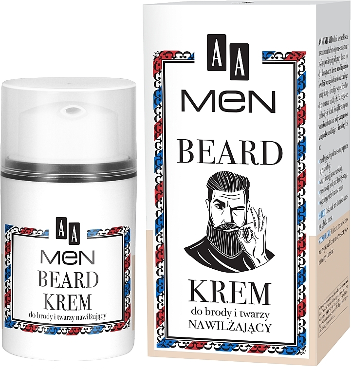 Крем для бороди та обличчя - AA Cosmetics Men Beard Face Cream — фото N1