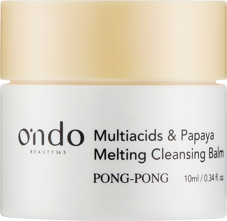 Бальзам для снятия макияжа - Ondo Beauty 36.5 Multiacids & Papaya Melting Cleansing Balm (мини) — фото N1