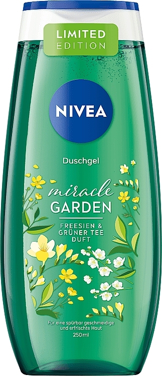 Гель для душа "Фрезия и зеленый чай" - NIVEA Miracle Garden Shower Gel Freesia & Green Tea — фото N1
