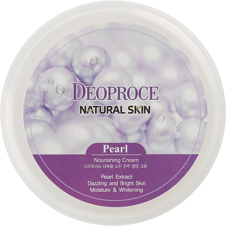 Питательный крем с жемчугом - Deoproce Natural Skin Pearl Nourishing Cream — фото N2