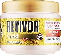 Духи, Парфюмерия, косметика Маска для окрашенных и натуральных светлых волос - Revivor Gold Hair Mask