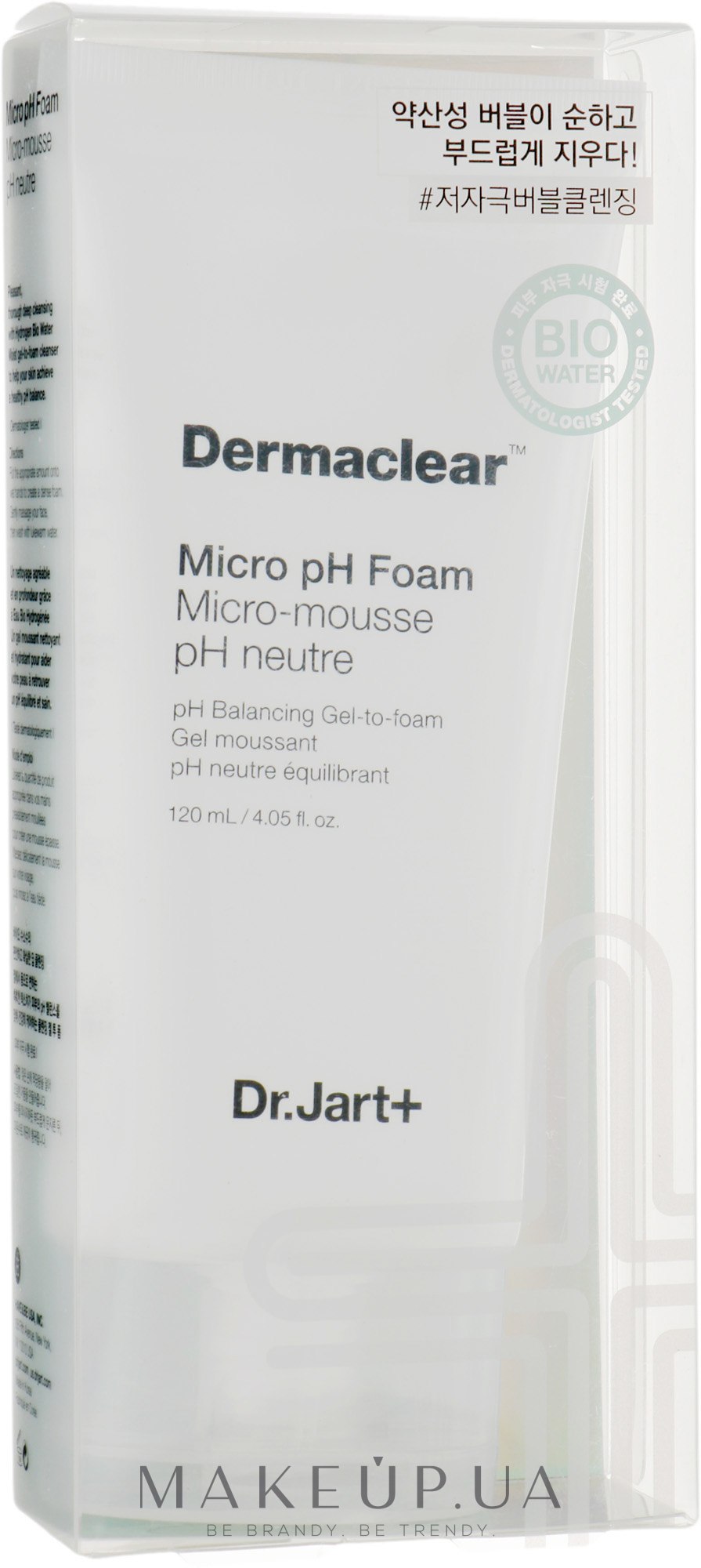 Гель-пенка для умывания глубокого очищения pH 5.5 - Dr. Jart+ Dermaclear Foam — фото 120ml