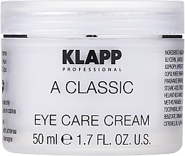 Крем для повік "Вітамін А" - Klapp A Classic Eye Care Cream — фото N3