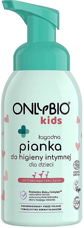 Мягкая пенка для интимной гигиены для детей - Only Bio Kids Intimate Hygiene Foam — фото N1