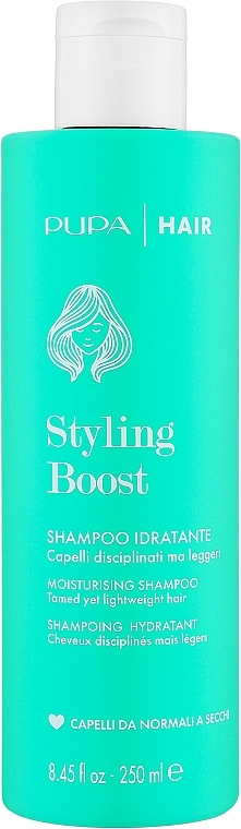 Зволожувальний шампунь для сухого й нормального волосся - Pupa Styling Boost Moisturizing Shampoo — фото N1