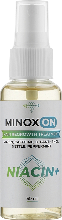 Лосьйон для росту волосся з нікотиновою кислотою - Minoxon Hair Regrowth Treatment Niacin + — фото N1