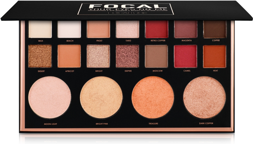 Палетка теней для век, 18 оттенков - Focallure Focal Your Eyes On Me Shadow Palette