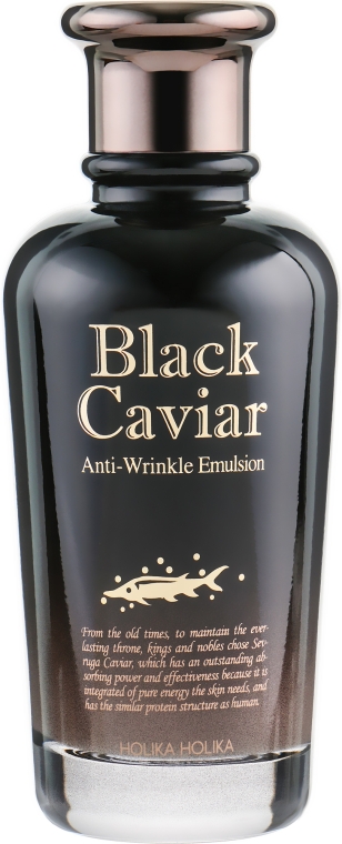 Ліфтинг емульсія з екстрактом чорної ікри - Holika Holika Black Caviar Antiwrinkle Emulsion — фото N2