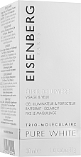 Еліксир для обличчя та контуру очей, освітлювальний - Jose Eisenberg Pure White Face & Eyes Illuminating & Perfecting Gel (тестер у коробці) — фото N2