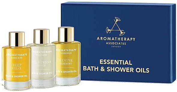 Набор - Aromatherapy Associates Essentials Bath & Shower Oil (sh/bath/oil/3x9ml) — фото N1