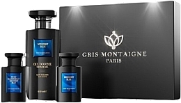 Парфумерія, косметика Gris Montaigne Paris Midnight Blue - Набір (edp/75ml+sh/gel/650ml+oil/75ml)