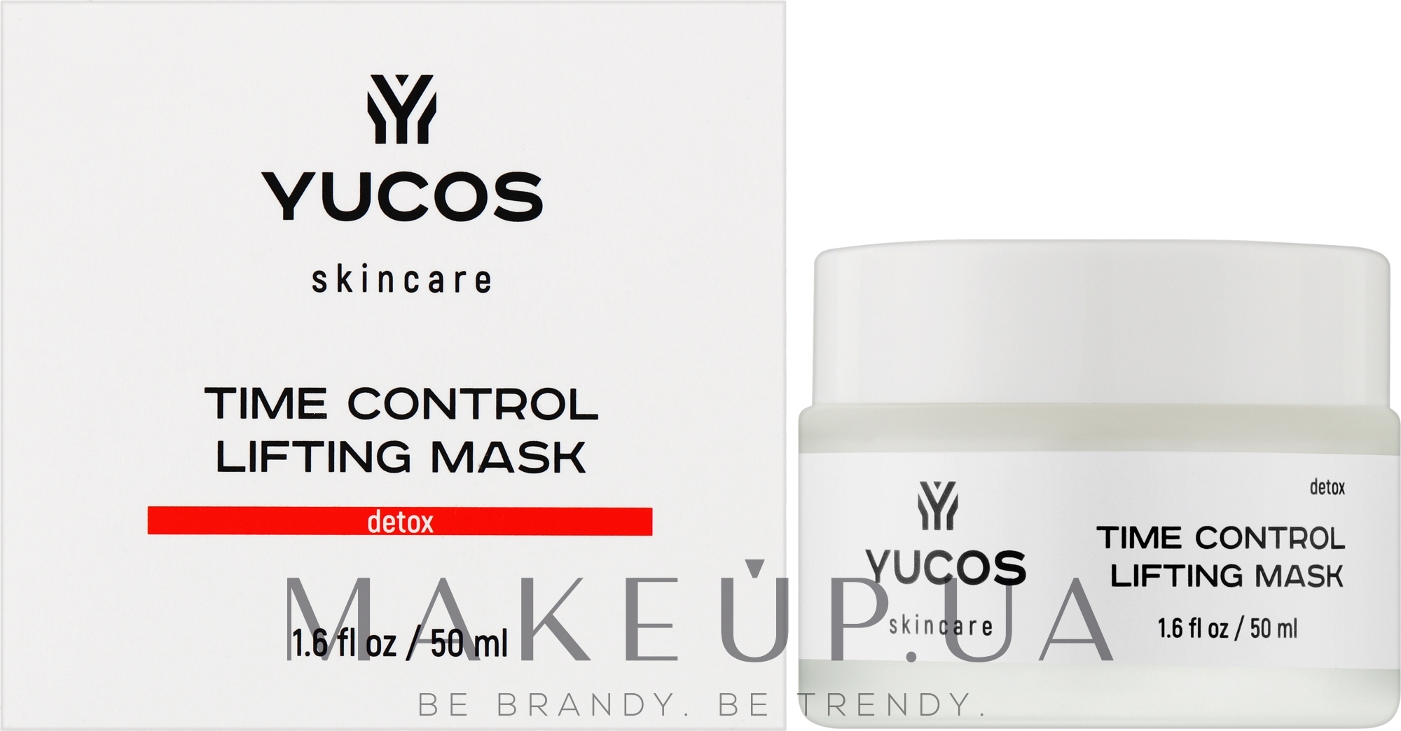 Антивозрастная маска с каолином - Yucos Time Control Lifting Mask Detox — фото 50ml