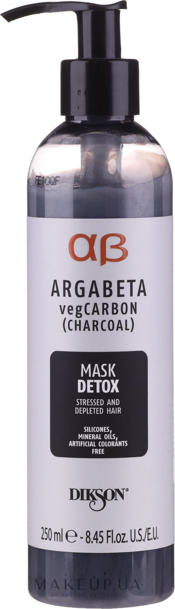 Детоксикуюча маска для волосся - Dikson Argabeta Carbon Mask Detox — фото 250ml