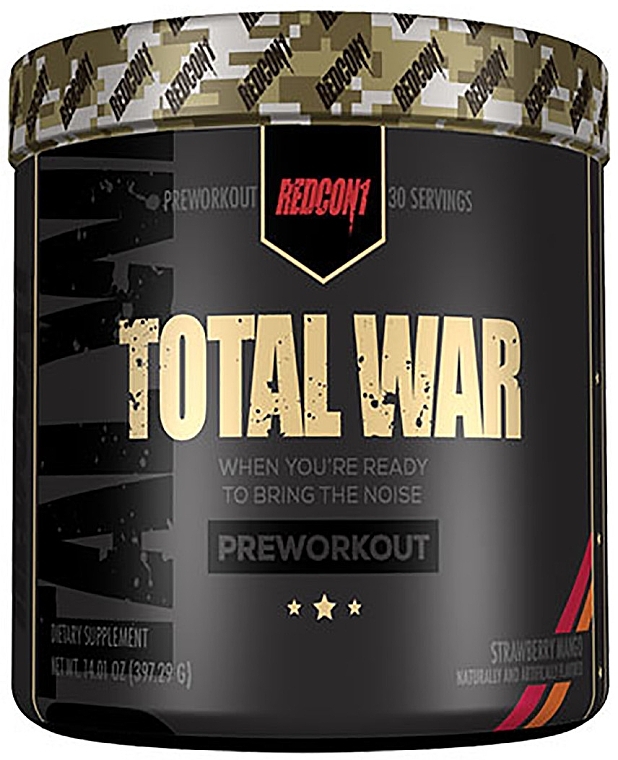 Предтренировочный комплекс - RedCon1 Total War Preworkout Strawberry Mango — фото N1