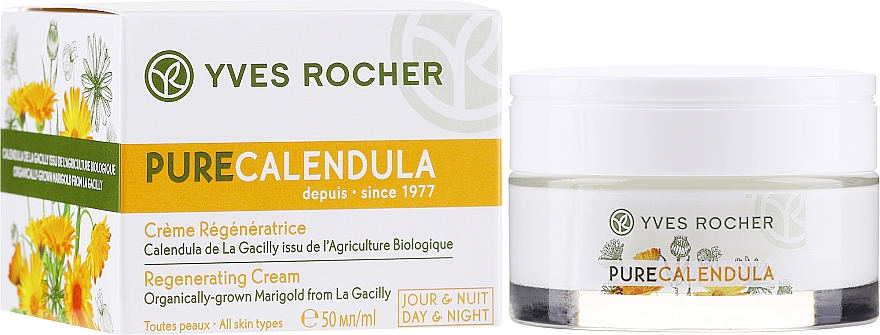 Регенерирующий крем "День & Ночь" - Yves Rocher Pure Calendula Cream — фото N2