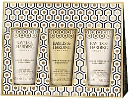 Набір - Baylis & Harding Sweet Mandarin & Grapefruit Indulgent Hand Trio Gift Set (h/cr/3x50ml) — фото N1