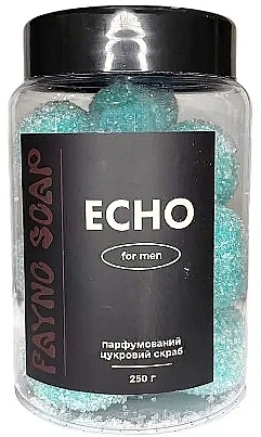 Парфюмированный мужской скраб для тела "ECHO" - Fayno Soap Scrub — фото N1