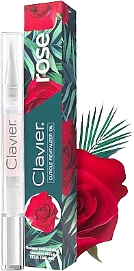 Відновлювальна олія для кутикули в олівці "Троянда" - Clavier Rose Cuticule Revitalizer Oil — фото N1