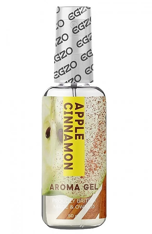 Їстівний лубрикант на водній основі "Яблучна кориця" - Egzo Aroma Gel Apple Cinnamon — фото N1