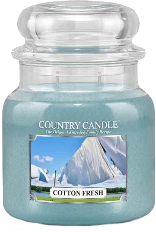 Ароматическая свеча в банке - Country Candle Cotton Fresh — фото N1