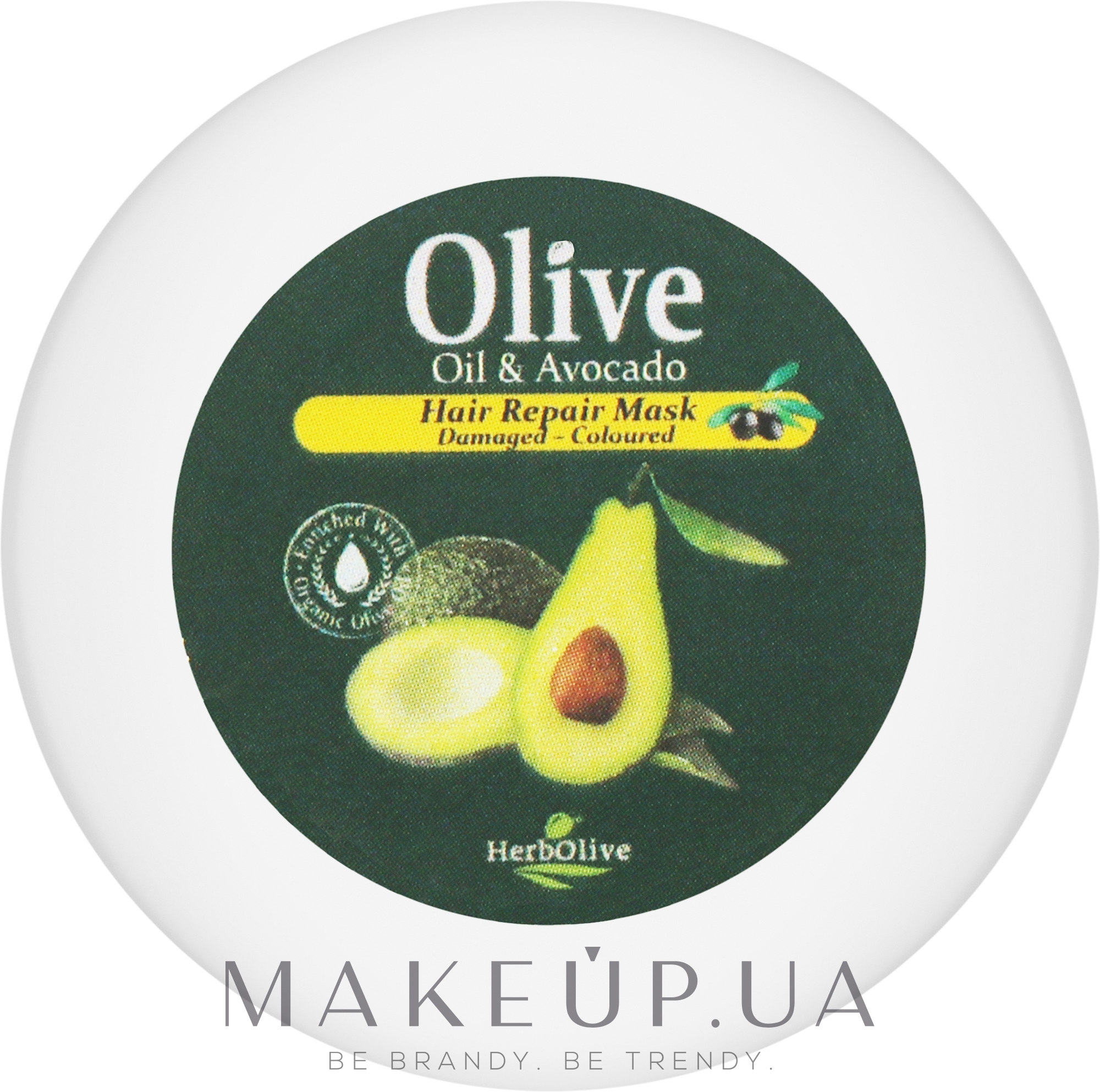 Маска для волосся з оліями оливи та авокадо - Madis HerbOlive Olive Oil & Avocado Hair Repair Mask (міні) — фото 20ml
