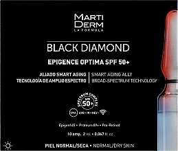 Солнцезащитные ампулы для лица - MartiDerm Black Diamond Epigence Optima SPF 50+ — фото N1
