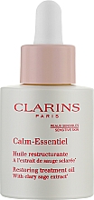 Восстанавливающее масло для чувствительной кожи - Clarins Calm-Essentiel Restoring Treatment Face Oil — фото N1