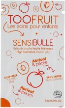 Гель для душу "Персик та абрикос" - Toofruit Sensibulle Shower Jelly — фото N1
