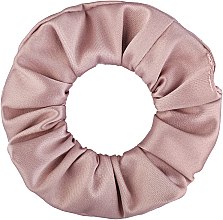 Резинка для волос сатин, пыльно-розовая "Satin Classic" - MAKEUP Hair Accessories — фото N2