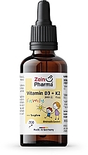 Пищевая добавка для всей семьи "Витамин D3 + K2", капли - ZeinPharma Vitamin D3 + K2 Family Drops — фото N2