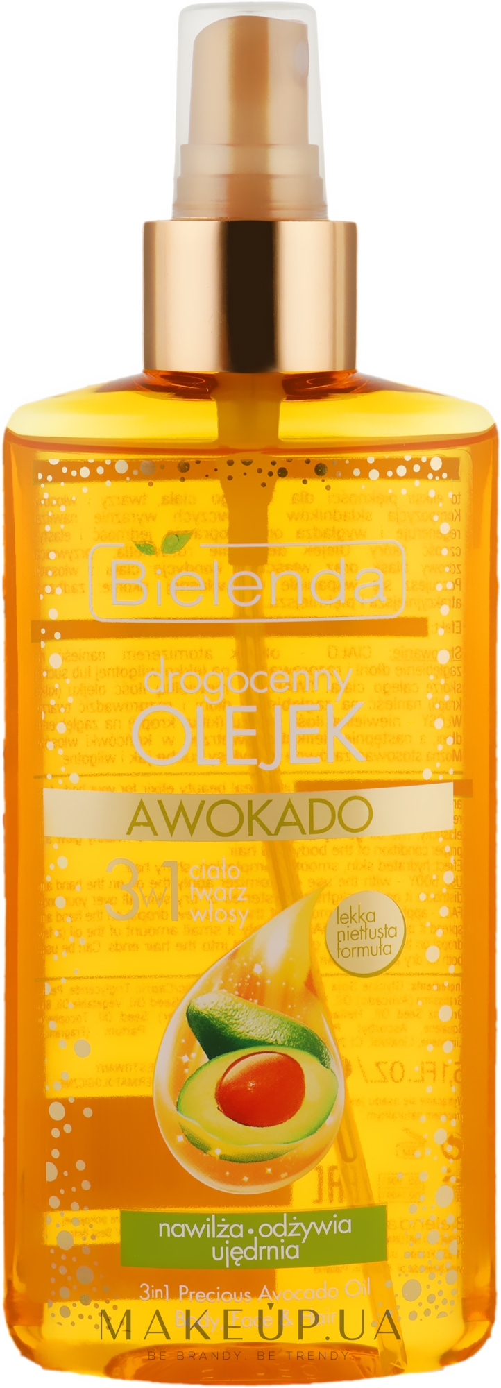 Масло авокадо 3 в 1 для тела, лица и волос - Bielenda Drogocenny Olejek  — фото 150ml