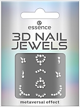 Наклейки для нігтів, 10 шт. - Essence 3d Nail Mirror Universe Reality — фото N1