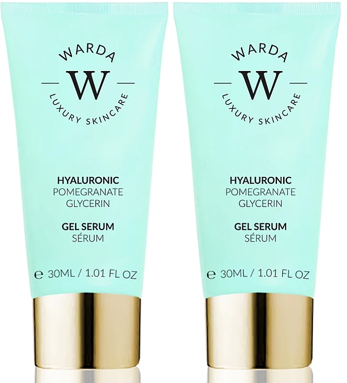 Набор - Warda Skin Hydration Boost Hyaluronic Acid Gel Serum (gel/serum/2x30ml) — фото N1