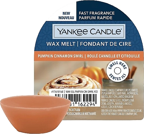 Ароматичний віск - Yankee Candle Wax Melt Pumpkin Cinnamon Swirl — фото N1