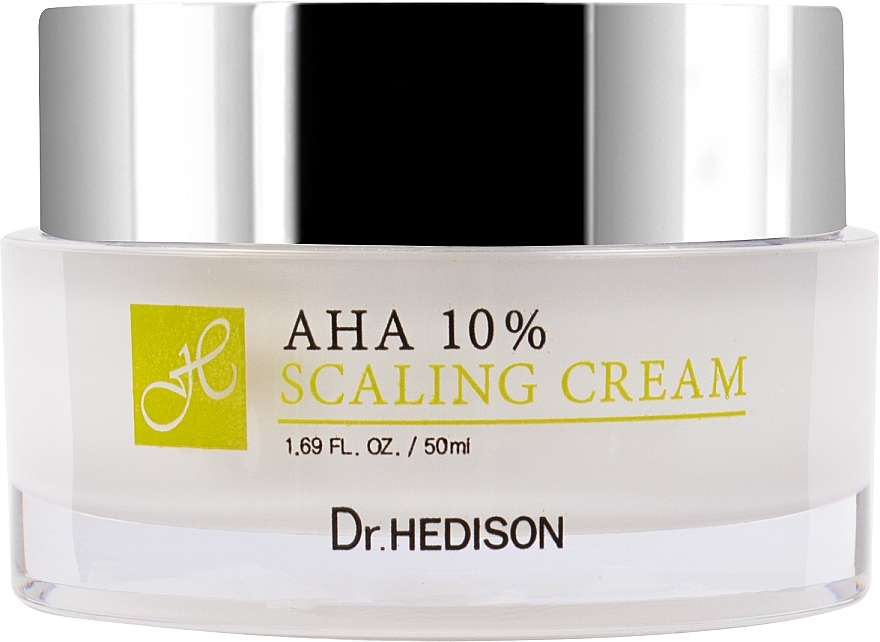 Крем оновлювальний з АНА-кислотами - Dr.Hedison AHA 10% Scaling Cream — фото N1
