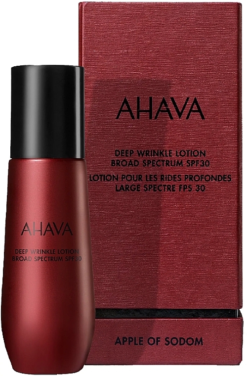 Лосьон против глубоких морщин SPF 30 - Ahava Apple Of Sodom Deep Wrinkle SPF 30 Lotion (пробник) — фото N1